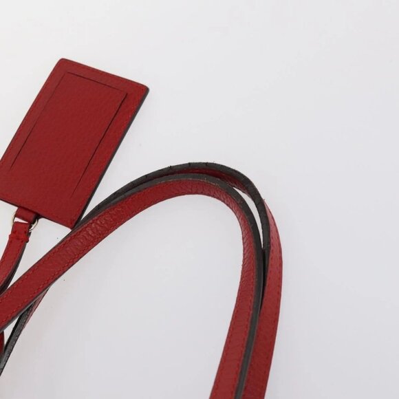 GUCCI Swing Tote Bag Leather Red Gold 354397 Auth 144275 - Picture 9 of 16